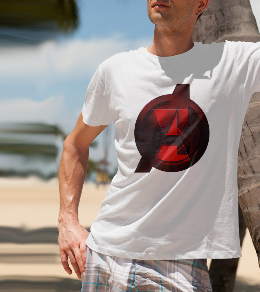 Black Widow Avengers Logo Marvel T-Shirt