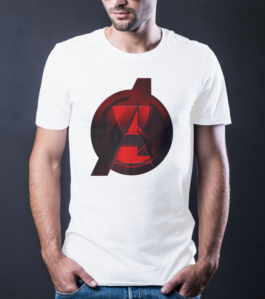 Black Widow Avengers Logo Marvel T-Shirt