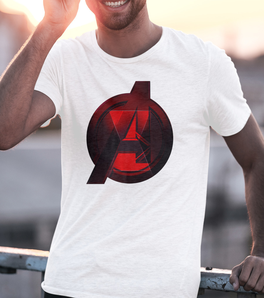Black Widow Avengers Logo Marvel T-Shirt