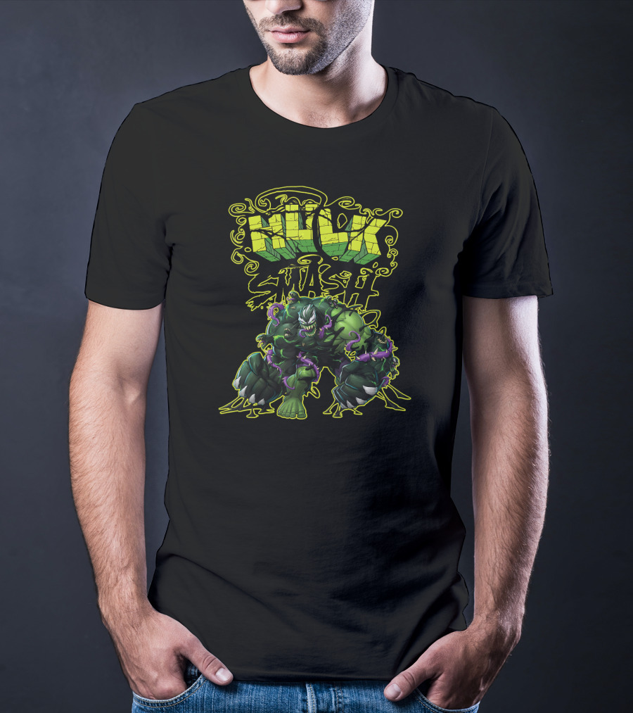 Marvel Spider Man Maximum Venom Hulk Smash Venomized Hulk T-Shirt