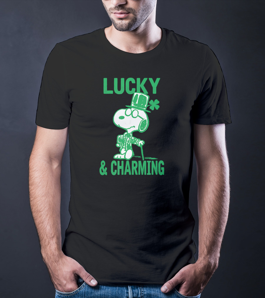 Lucky And Charming Peanuts St Patrick's Day T-Shirt