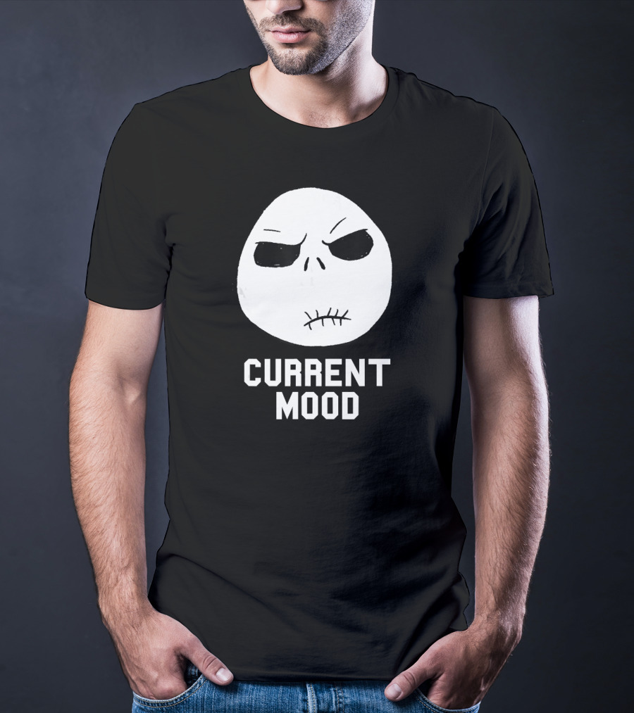 Disney The Nightmare Before Christmas Current Mood Jack Skellington Face T-Shirt