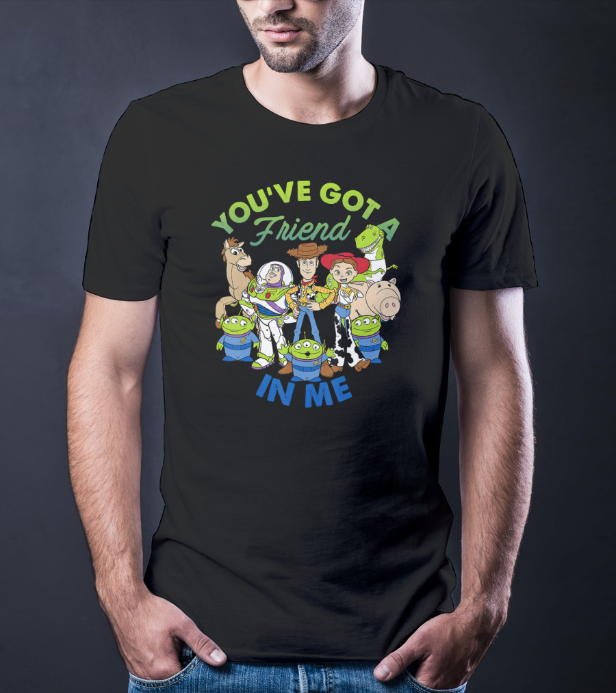 You've Got A Friend In Me Toy Story Cartoon Group Shot T-Shirt