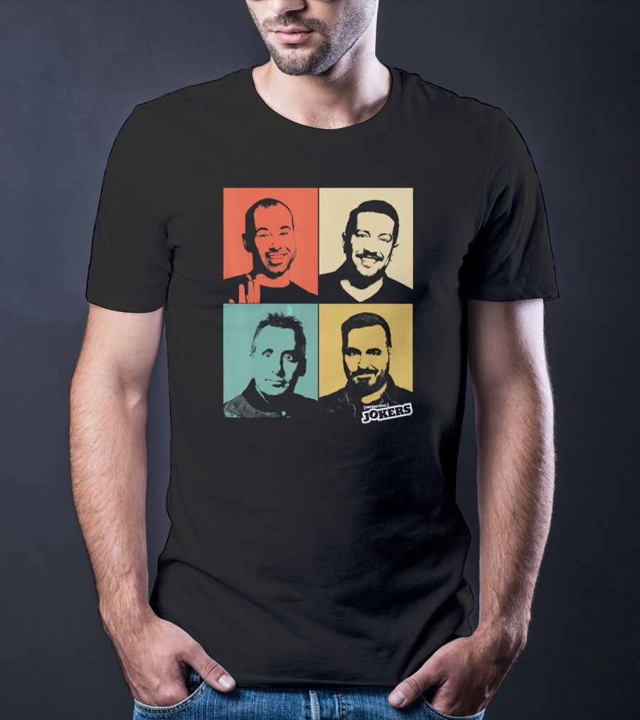 Impractical Jokers Colorful Pop Art Style Portraits T-Shirt