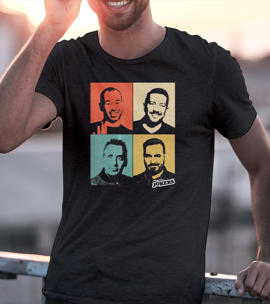 Impractical Jokers Colorful Pop Art Style Portraits T-Shirt