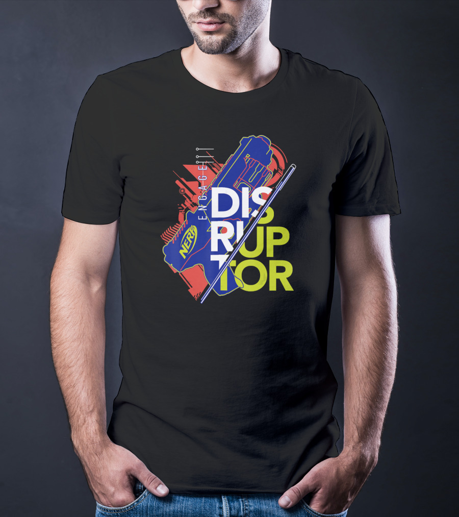 Nerf Engage Disruptor Blue And Red T-Shirt