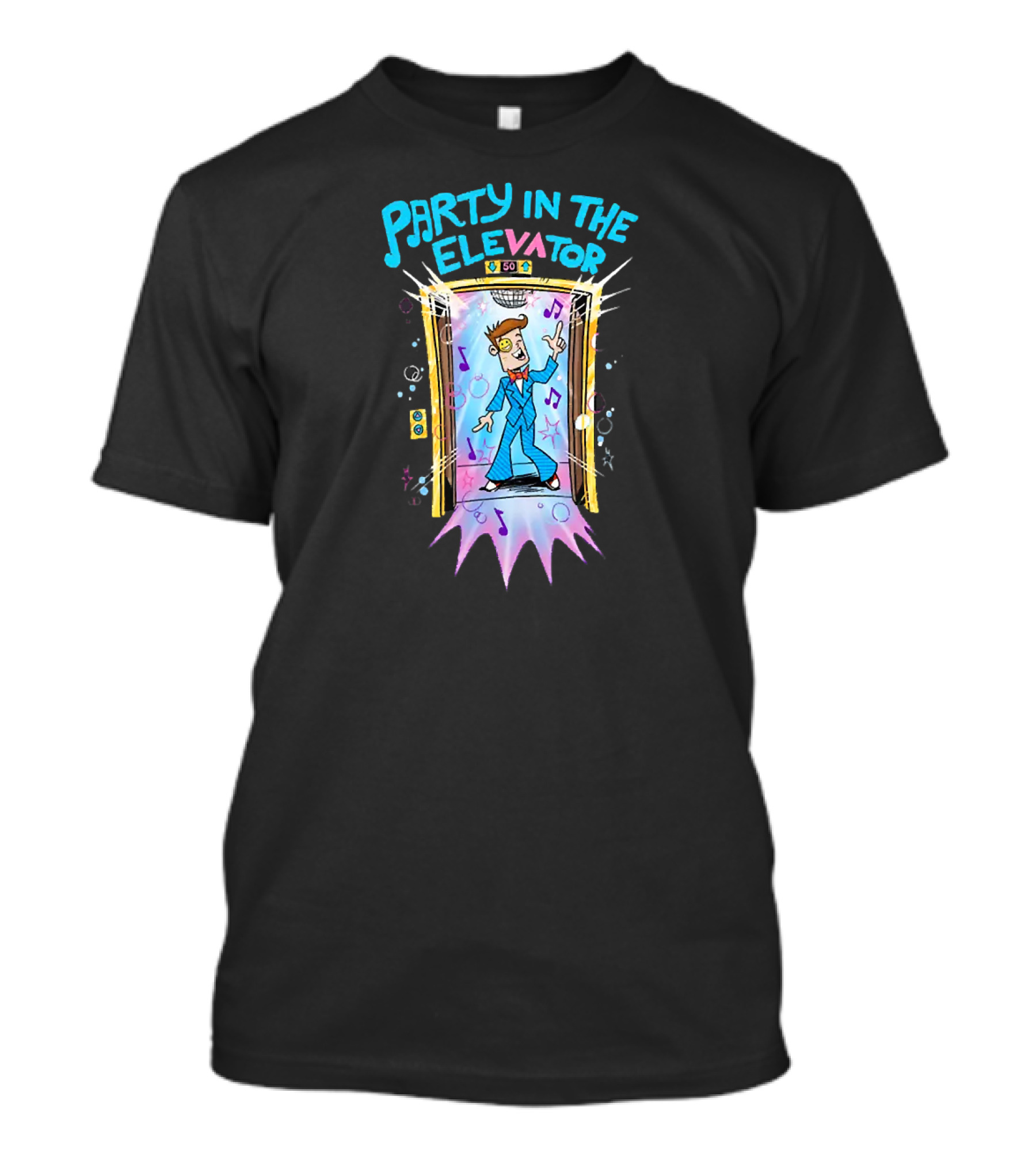 Party In The Elevator Disco Groove T-Shirt