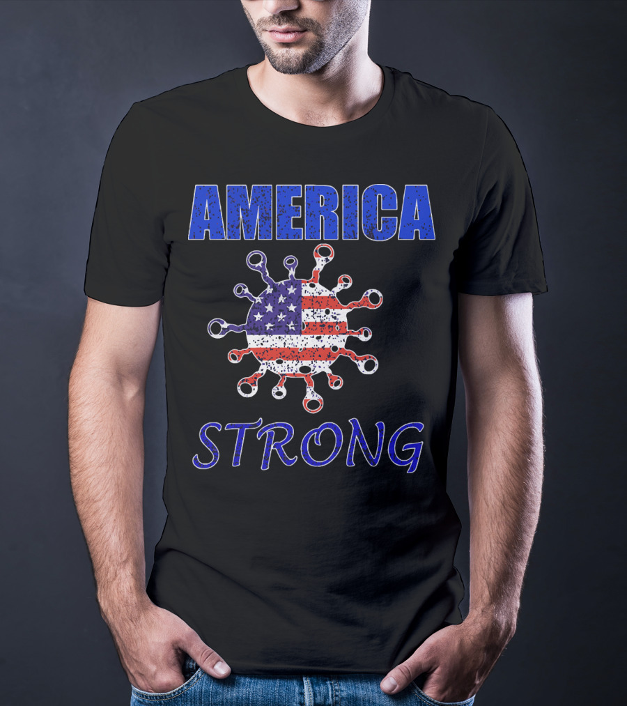 AMERICA STRONG Virus Flag Resilience T-Shirt