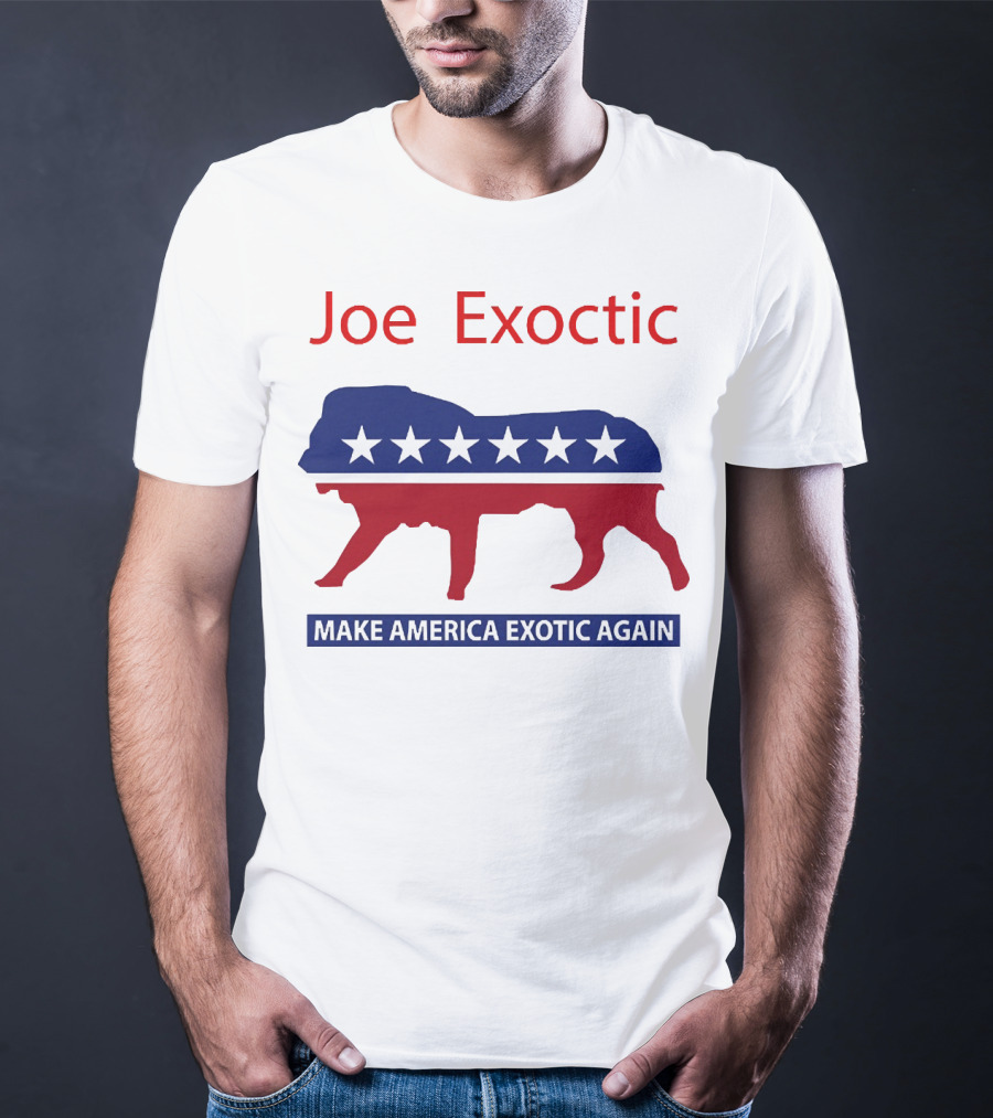 Joe Exotic Make America Exotic Again Patriotic Mascot T-Shirt