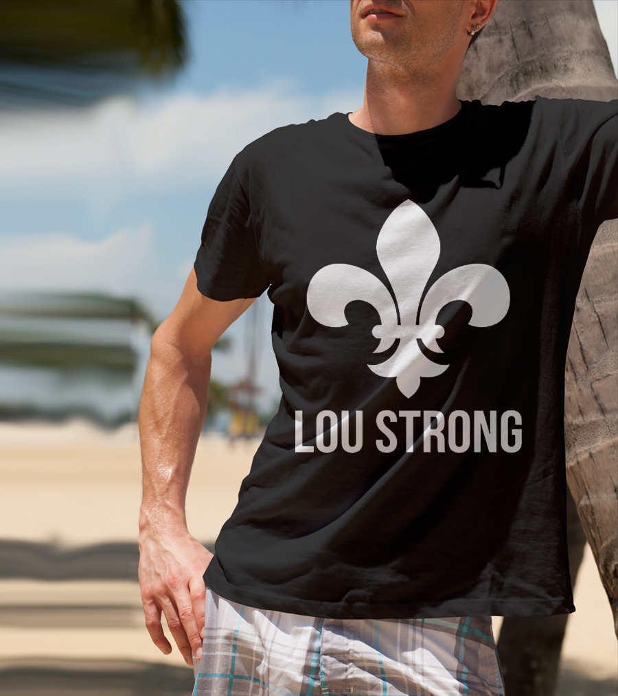 LOU STRONG Fleur-de-Lis T-Shirt
