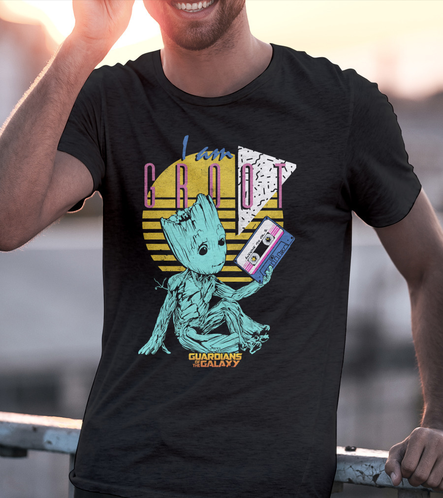 I Am Groot Guardians Of The Galaxy Mixtape T-Shirt