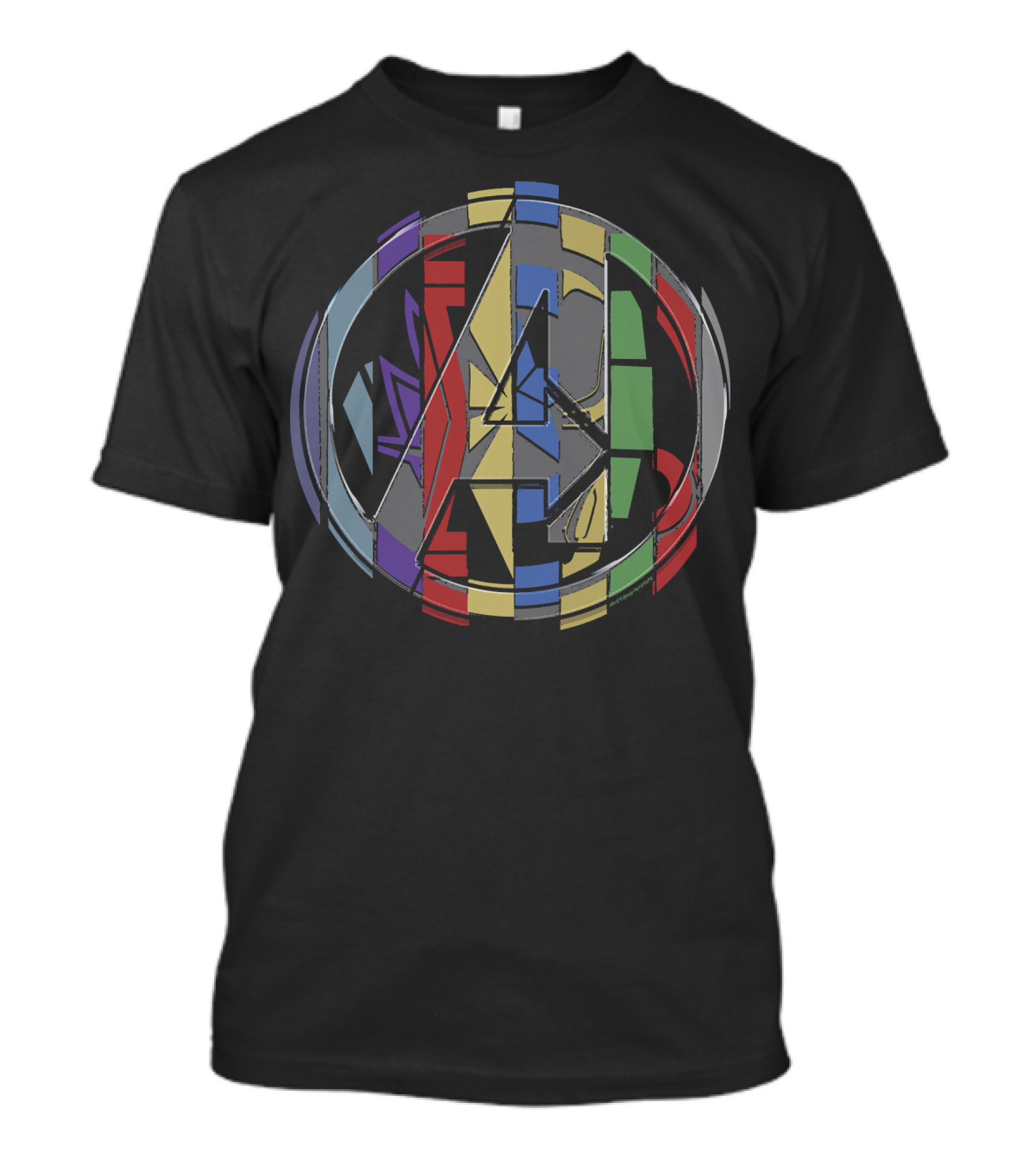 Marvel Avengers Iconic Symbol Badge T-Shirt