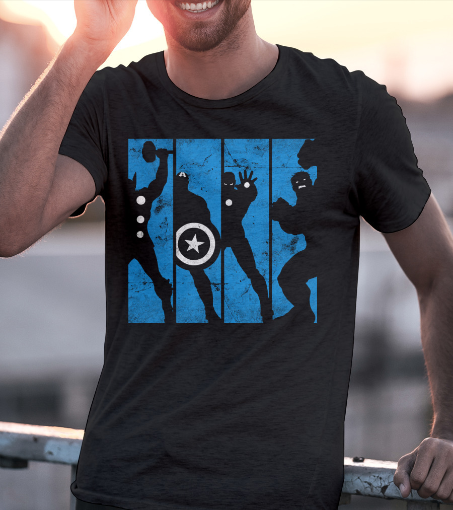 Marvel Avengers Iconic Hero Silhouettes T-Shirt