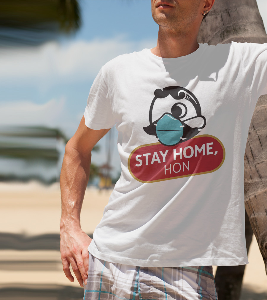 Stay Home Hon Rosie The Riveter Mask T-Shirt