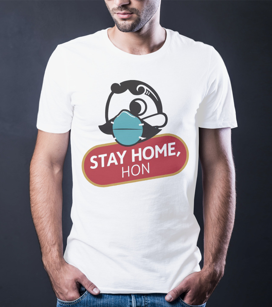 Stay Home Hon Rosie The Riveter Mask T-Shirt