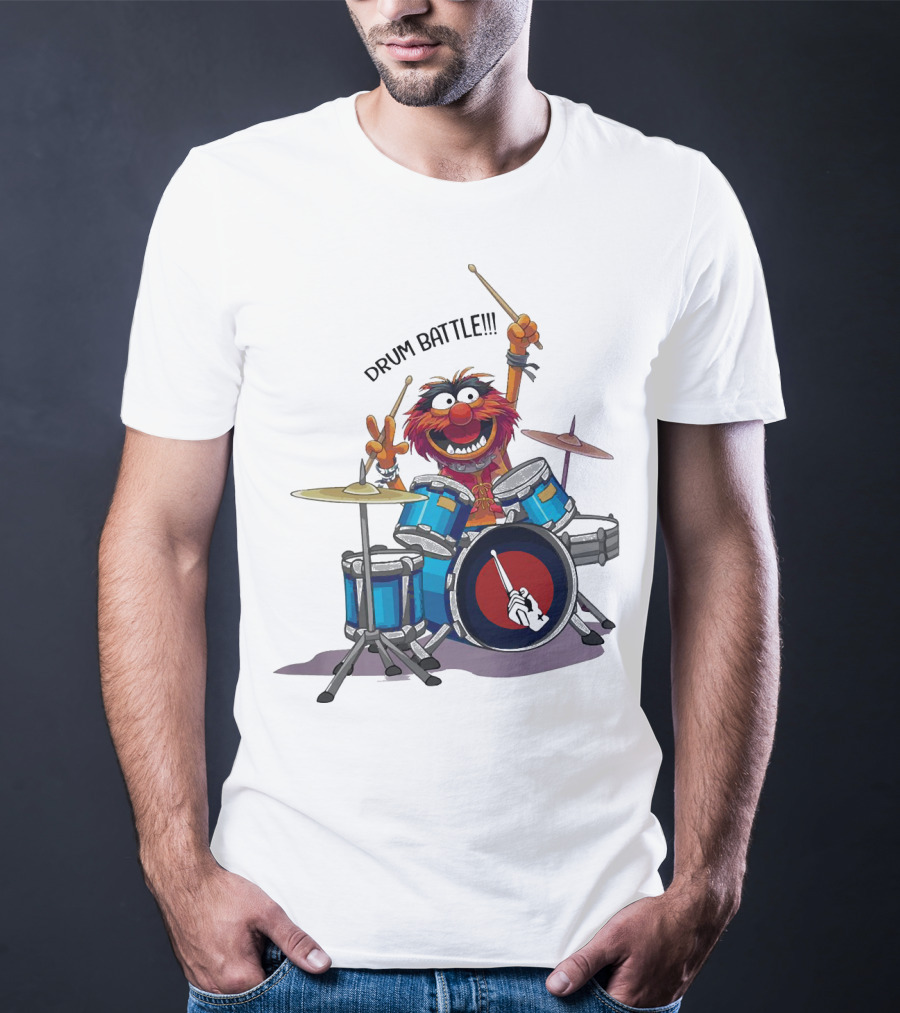 The Muppets Animal Drum Battle Iconic Drummer Scene T-Shirt