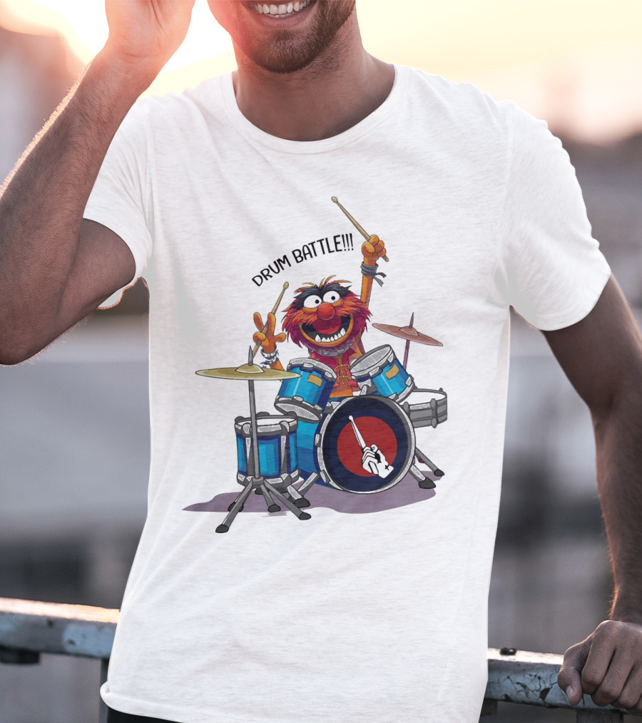 The Muppets Animal Drum Battle Iconic Drummer Scene T-Shirt