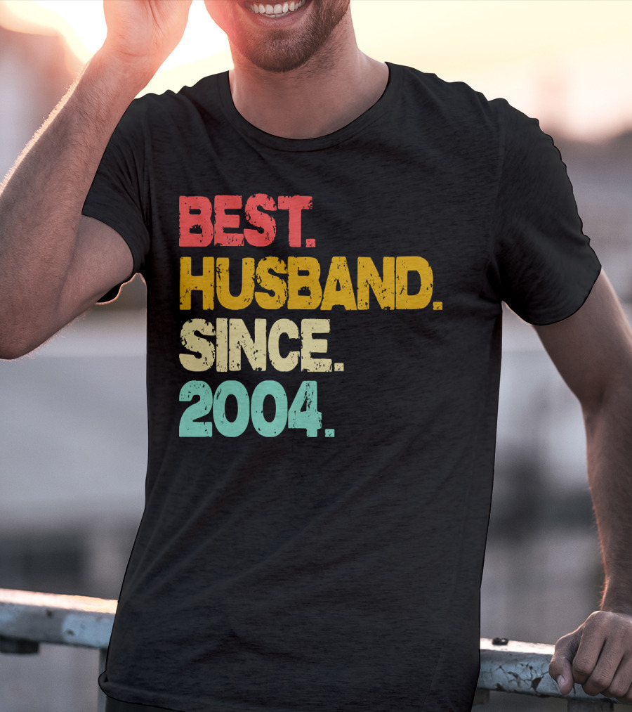 Best Husband Since 2004 Retro T-Shirt