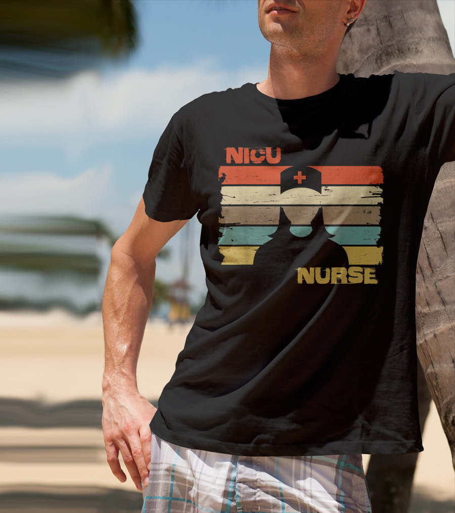 Nicu Nurse Vintage Retro Silhouette 76 T-Shirt