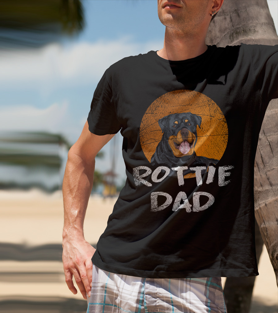 Rottie Dad Rottweiler Dog T-Shirt