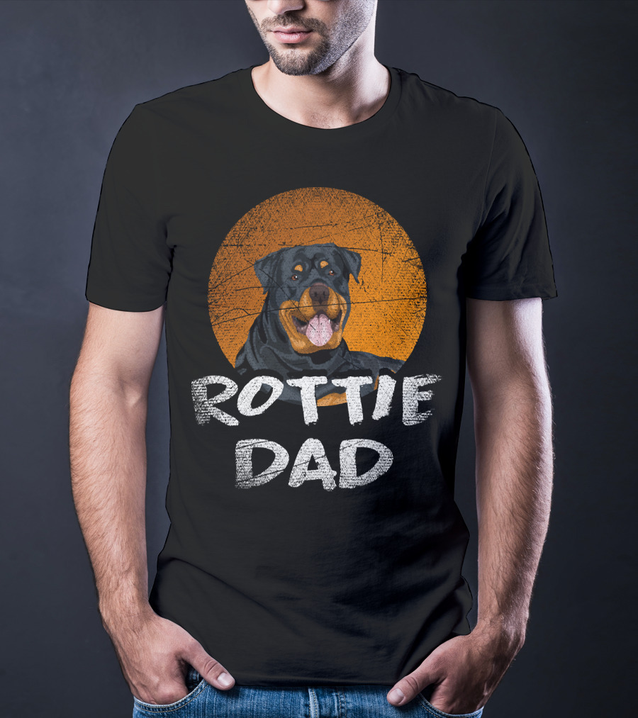 Rottie Dad Rottweiler Dog T-Shirt