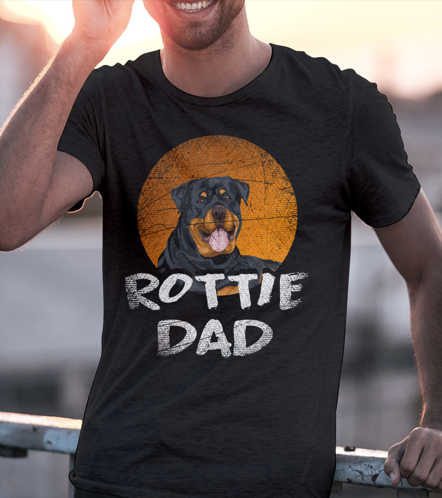 Rottie Dad Rottweiler Dog T-Shirt