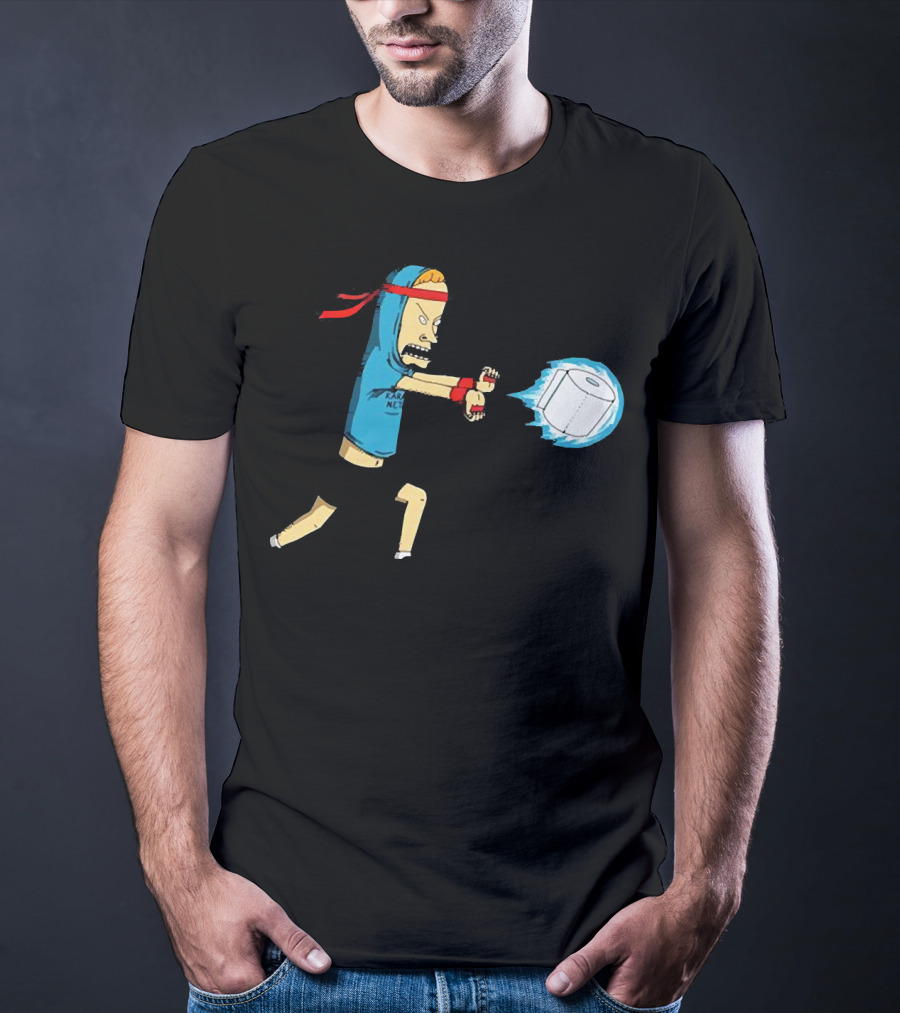 Beavis Energy Attack With Toilet Paper Roll T-Shirt