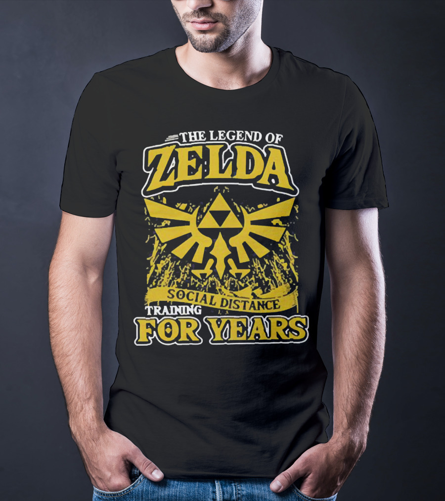 The Legend Of Zelda Social Distance Training For Years Hyrule Emblem T-Shirt