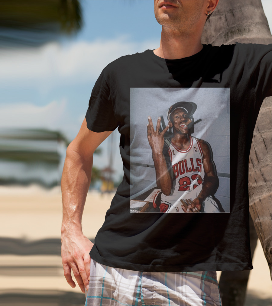 Vintage Michael Jordan Bulls 23 Three Peat T-Shirt