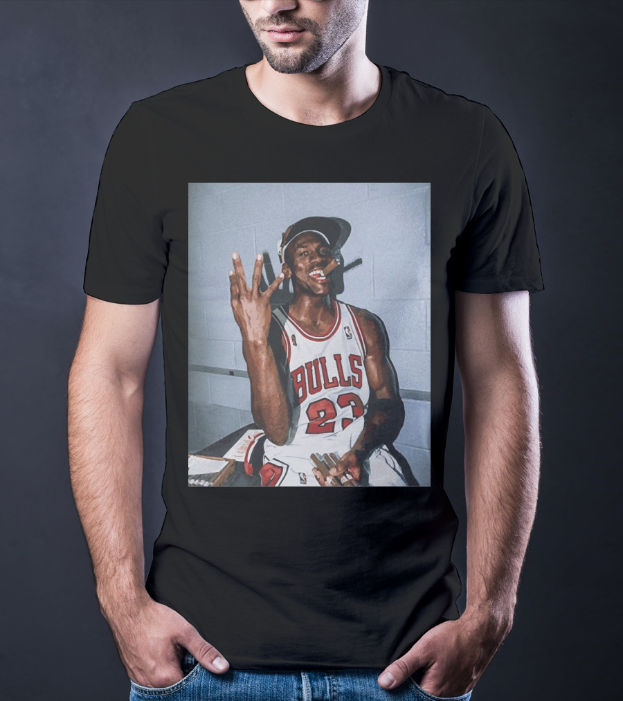 Vintage Michael Jordan Bulls 23 Three Peat T-Shirt