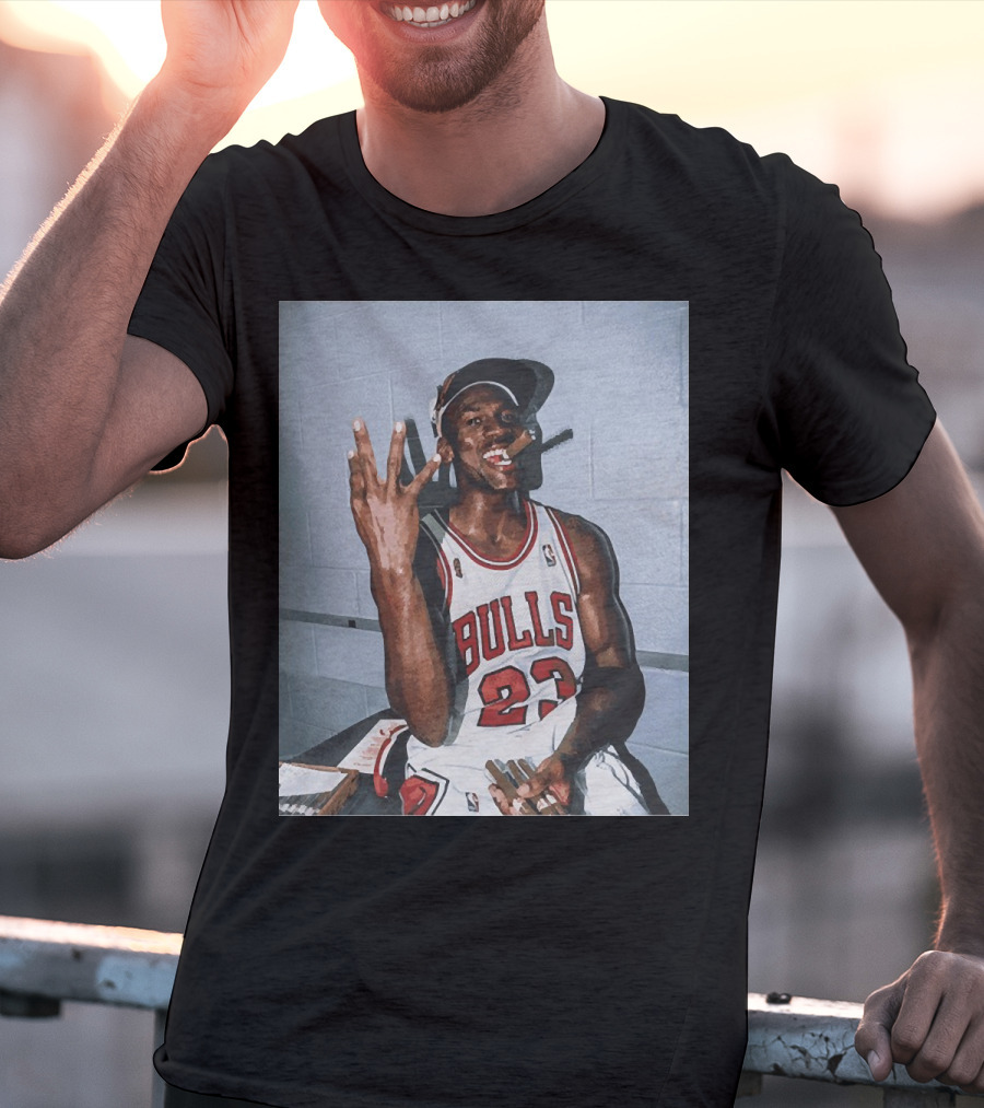 Vintage Michael Jordan Bulls 23 Three Peat T-Shirt