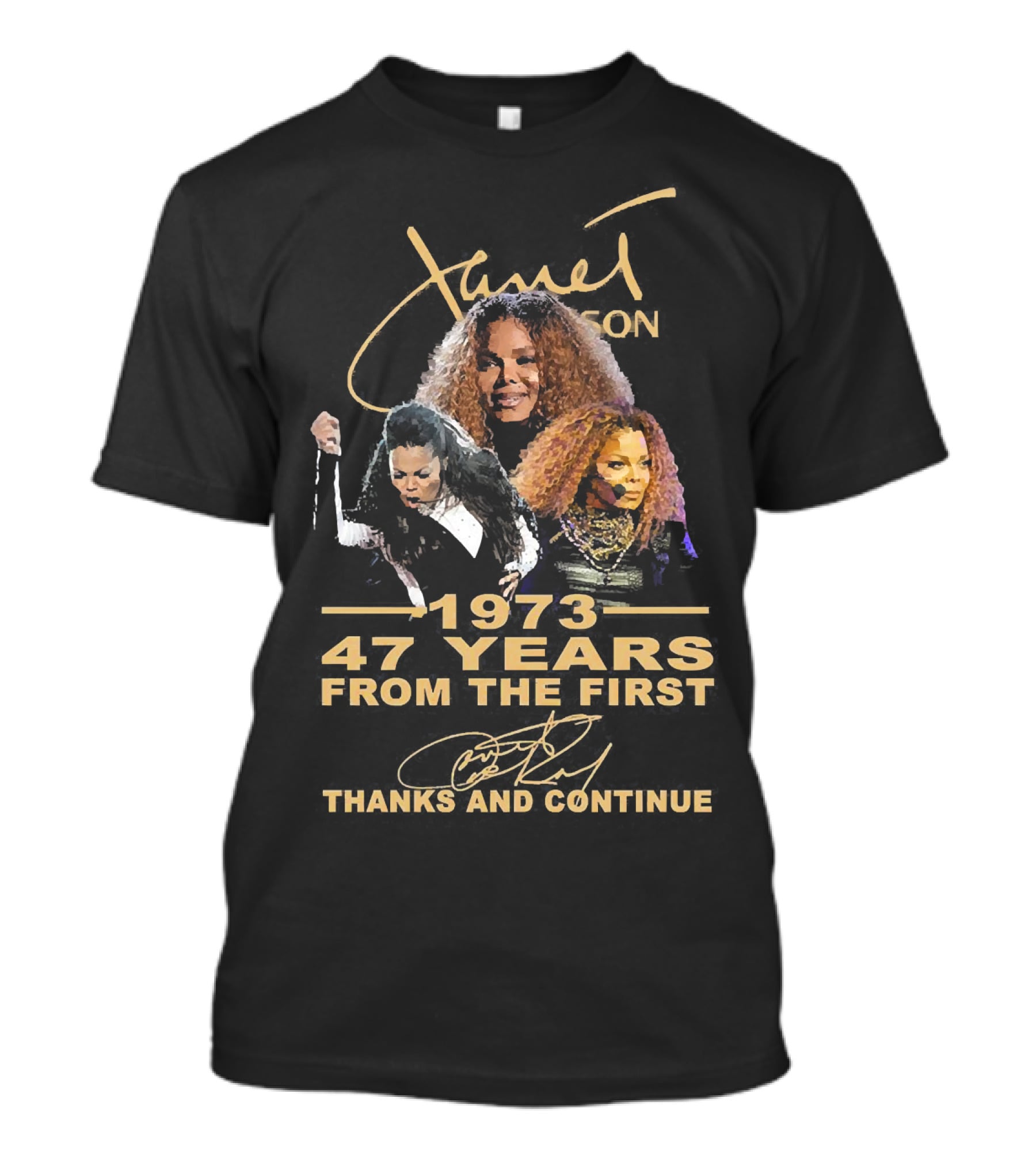 Janet Jackson 1973 47 Years From The First Thanks And Continue T-Shirt