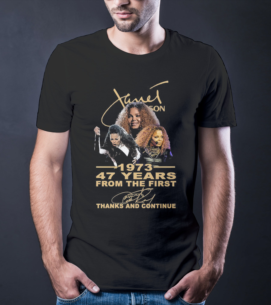 Janet Jackson 1973 47 Years From The First Thanks And Continue T-Shirt
