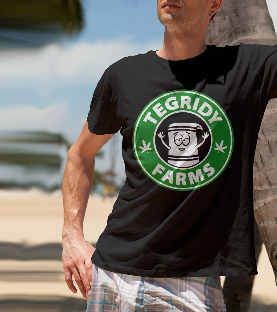 Tegridy Farms South Park Towelie Logo Cannabis Comedy T-Shirt