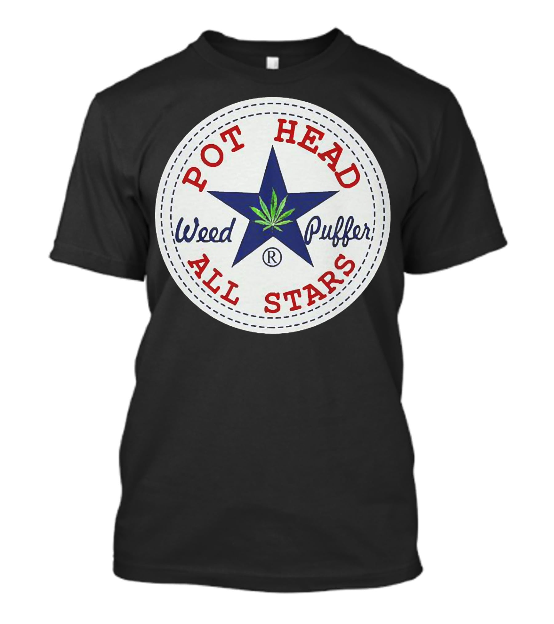 Pot Head All Stars Weed Puffer Star T-Shirt