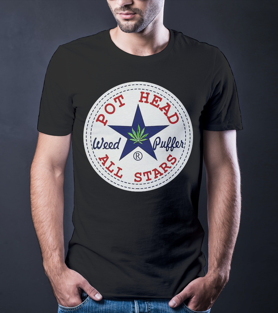 Pot Head All Stars Weed Puffer Star T-Shirt