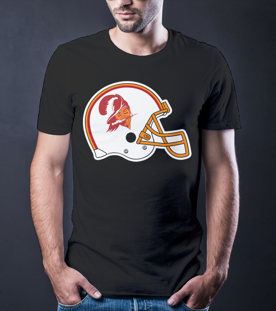 Brady Tompa Bay Buccaneers NFL Retro Helmet T-Shirt