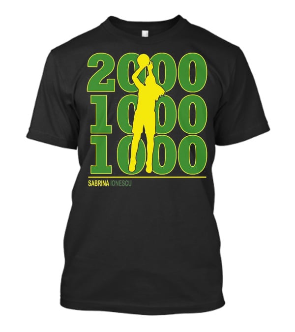 Sabrina Ionescu 2000 1000 1000 T-Shirt