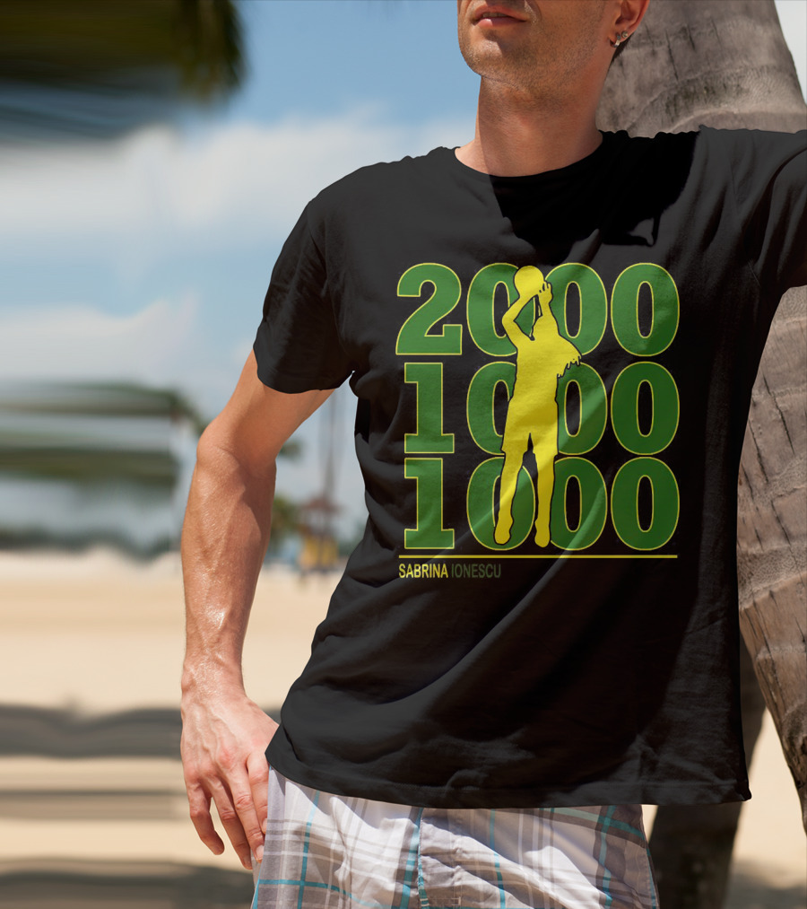 Sabrina Ionescu 2000 1000 1000 T-Shirt