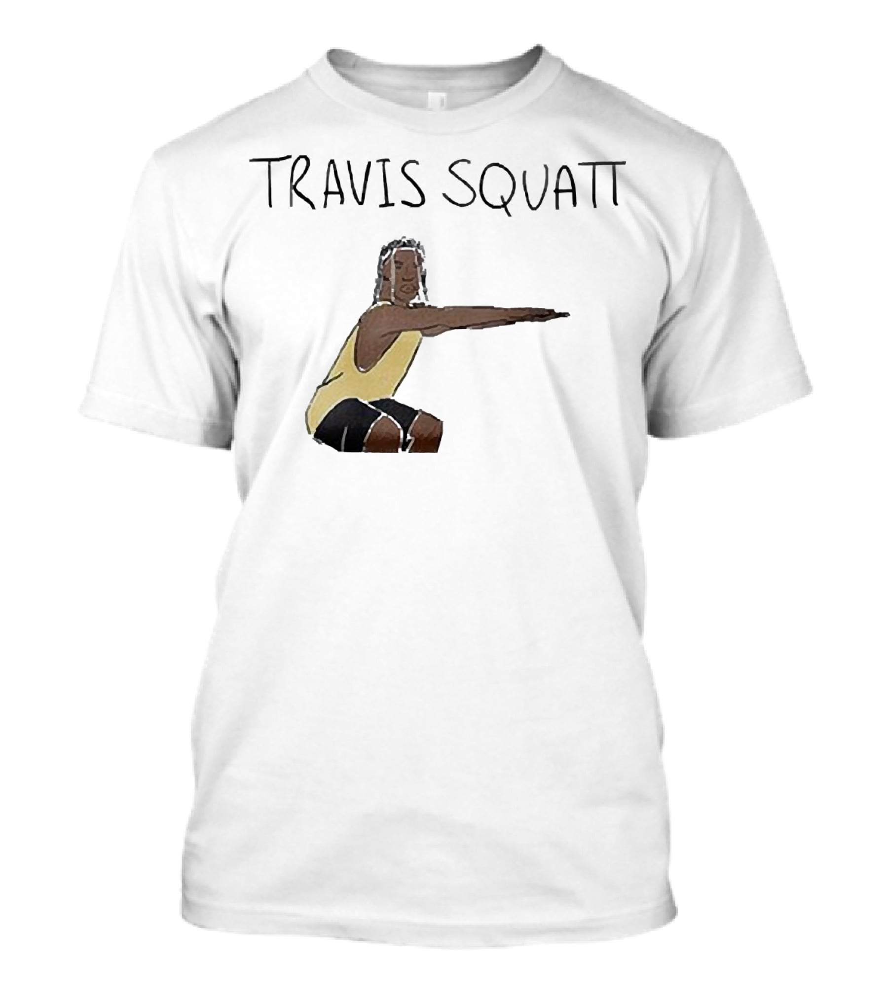 Travis Scott Squatt Fitness Parody Workout Humor T-Shirt