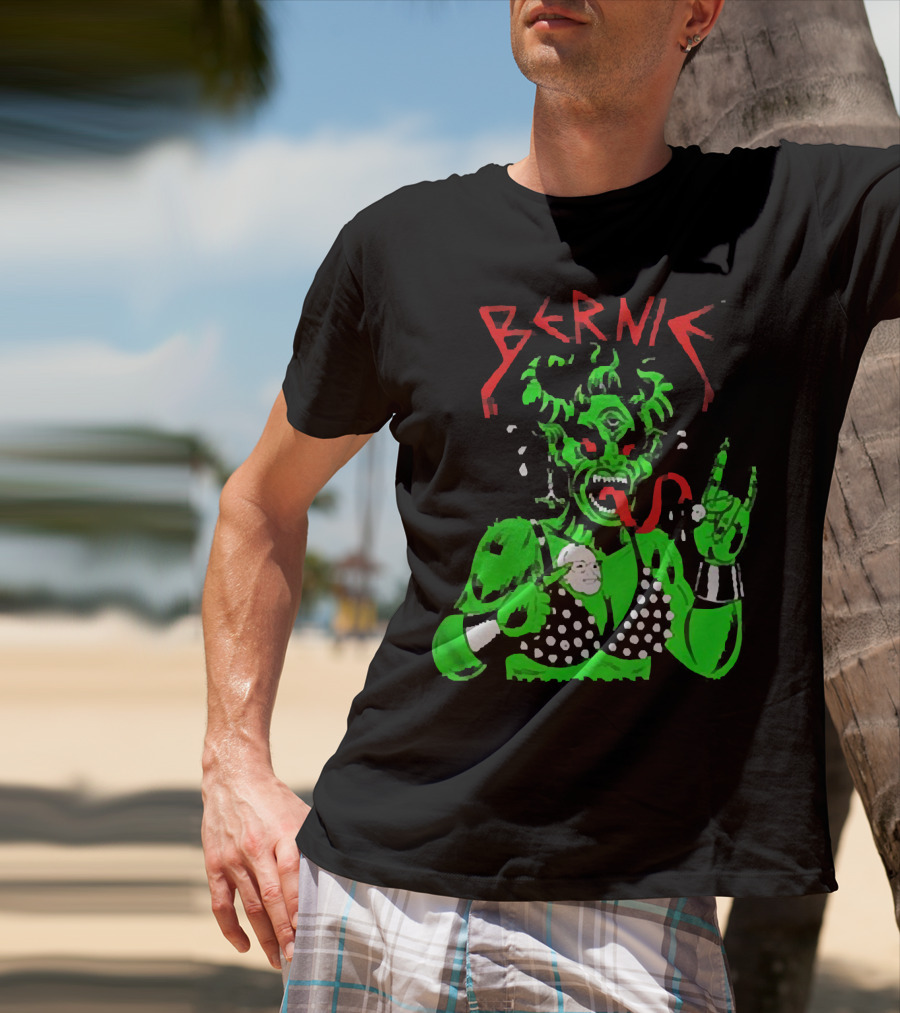 Bernie Sanders Metal Green Satan Symbolic T-Shirt