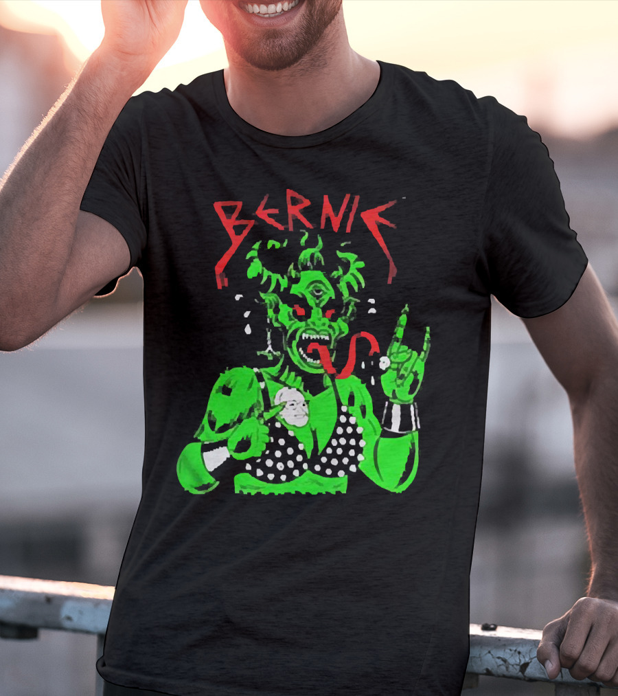 Bernie Sanders Metal Green Satan Symbolic T-Shirt
