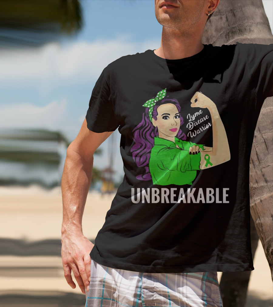 Lyme Disease Warrior Unbreakable Woman T-Shirt