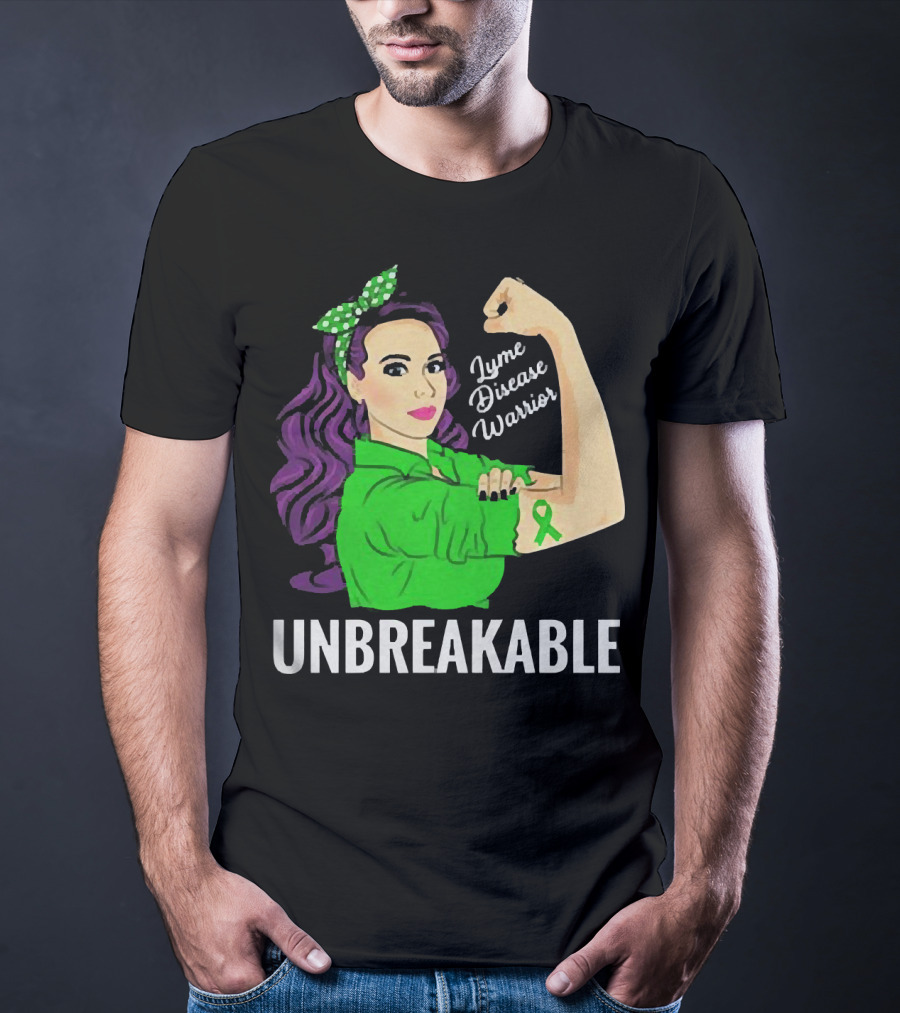 Lyme Disease Warrior Unbreakable Woman T-Shirt