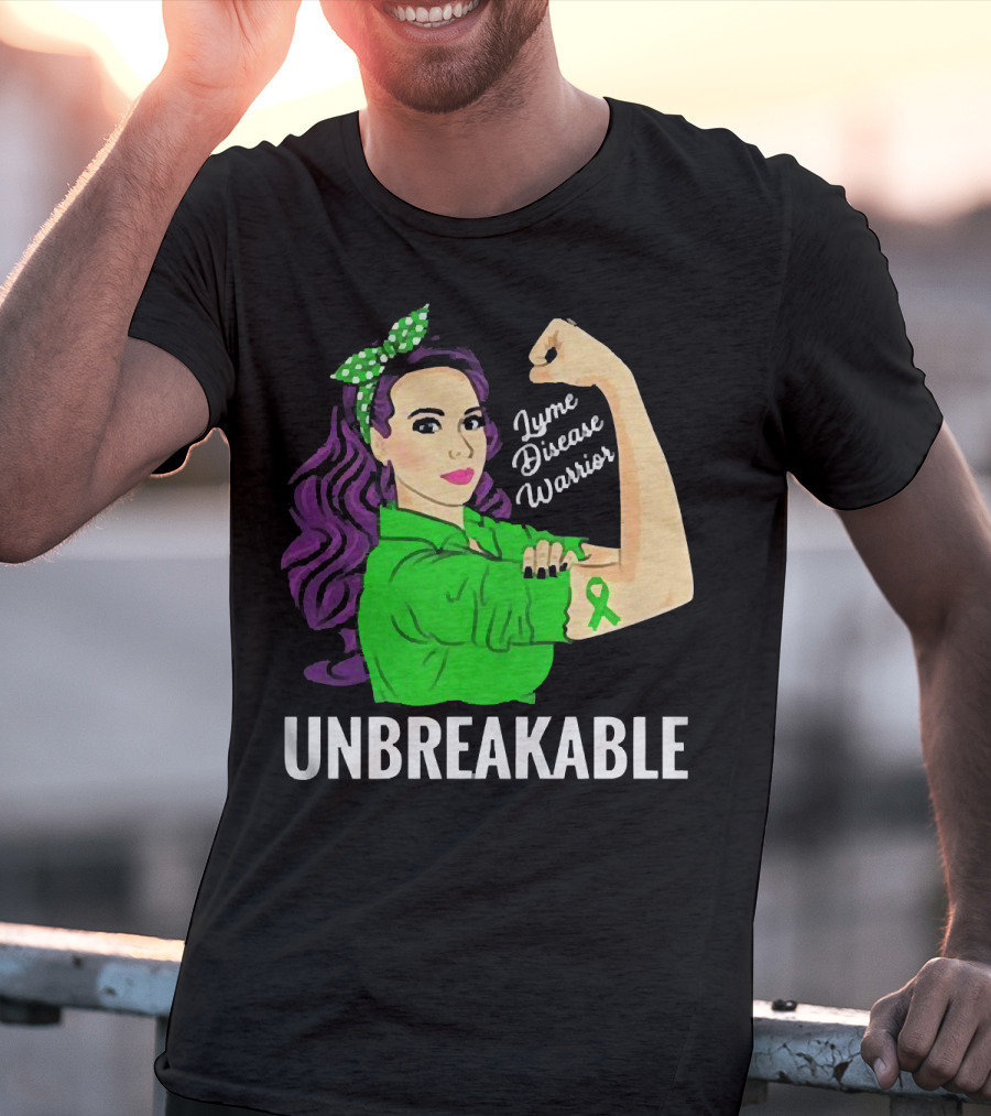 Lyme Disease Warrior Unbreakable Woman T-Shirt