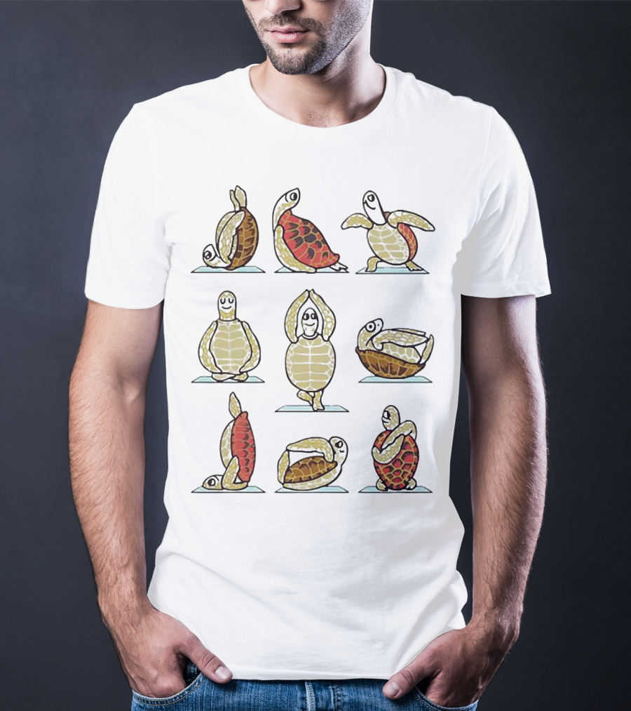 Turtle Yoga Poses Collection T-Shirt