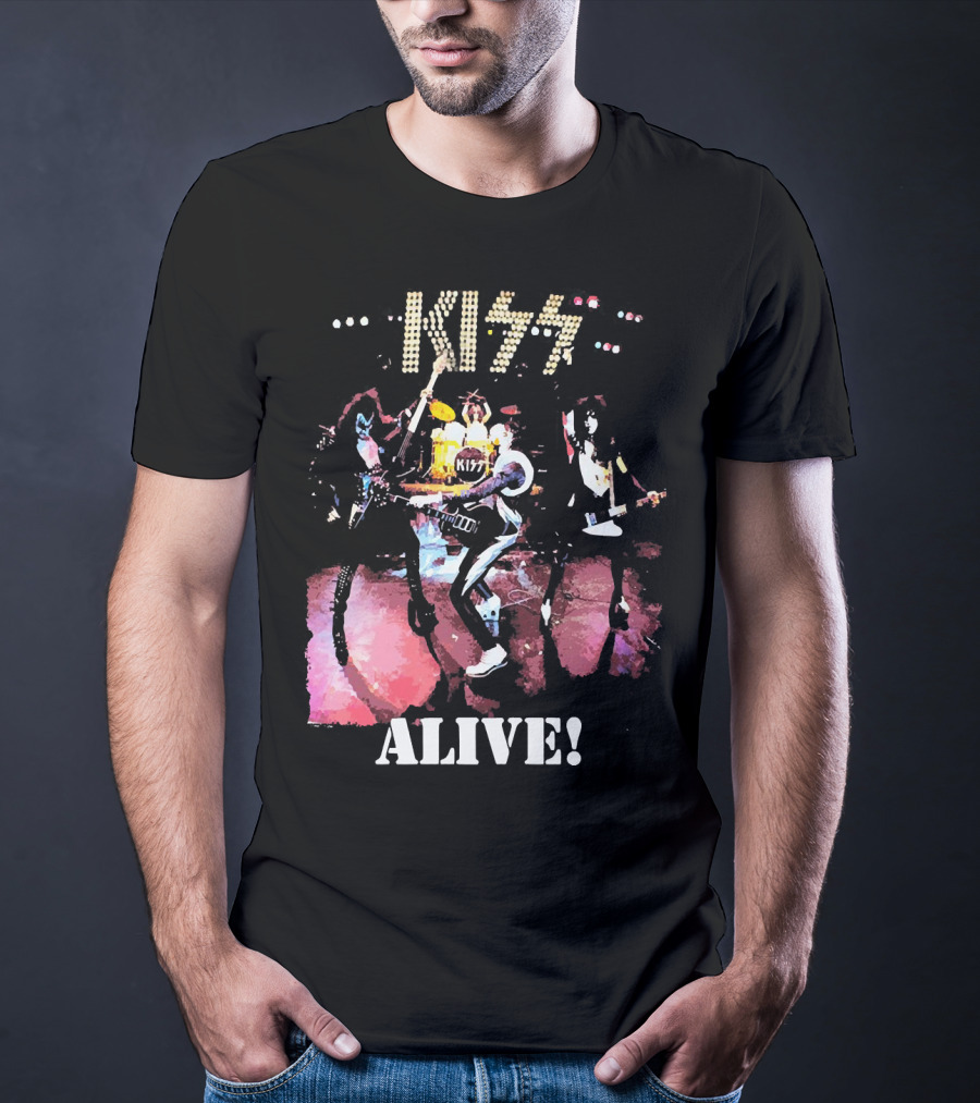 KISS Alive Concert Performance Visual T-Shirt