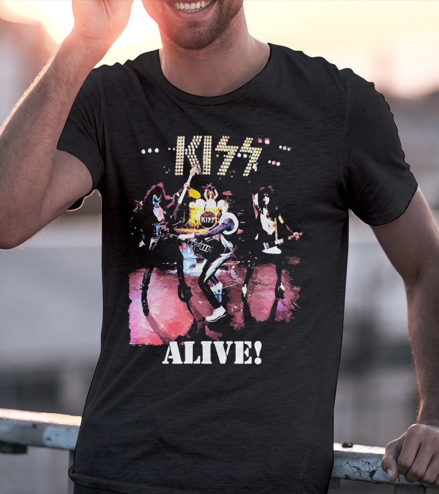 KISS Alive Concert Performance Visual T-Shirt