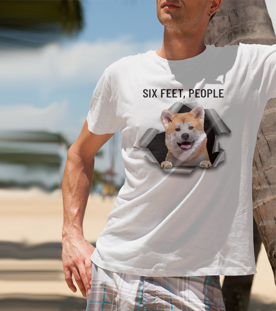 Six Feet People Akita Torn Ripper T-Shirt