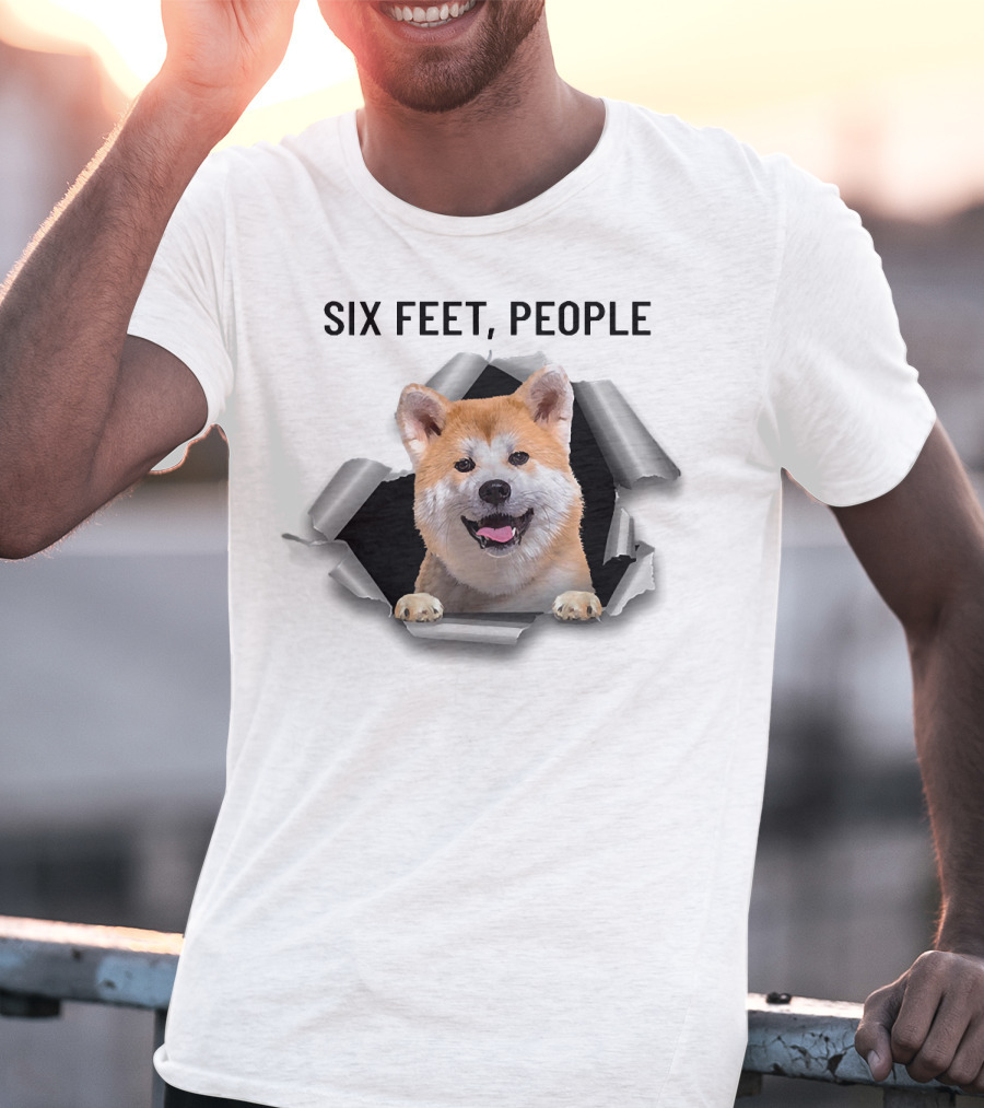 Six Feet People Akita Torn Ripper T-Shirt